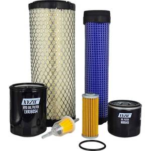 lot 3068 image: XYZIL LVA21036 Service Maintenance Filter Kit Compatible with John Deere 1025R (-153036), 2025R (-103920) Compact Utility Tractor with 3TNV80F Engine M131802 LVA16054 AM116304 MIU804763 M806418