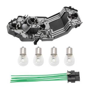 lot 4051 image: Tail Light Assembly Holder Bracket for Mini Cooper F55 F56 F57 1.2T 1.5T 2.0T - Rear Lamp Housing Socket with Plug & 4 Bulbs - Passenger and Driver Side - OEM #63217361305