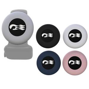 lot 4377 image: 4 Pack Princess Ocean Medallion Watch Adapters - Silicone Cruise Accessories Holder for Carnival Ocean Medallion (2024, 2025, 2026), Fits Watch Wristbands - Black, White, Pink, Dark Blue