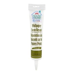 lot 4394 image: Red Devil 0878 Wallpaper Seam Repair, Wallpaper Adhesive, House & Home Restore Premium Wall Paper Glue & Paste, Clear, 5 oz