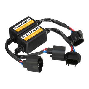 lot 4412 image: MLAHUIER 2PCS Car LED Headlight Canbus Decoder, H139008 Blinker Resistor, Warning Error Fault Decoder to Fix Bulb Switch Problem, Universal LED Light System Anti-Flicker Harness Adapter