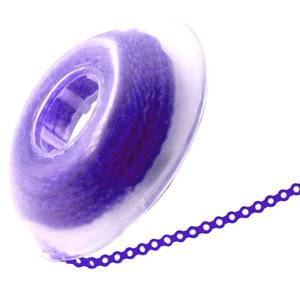 lot 4425 image: LA MIERE Orthodontic Braces Rubber Chains, Braces Power Chains consisted force in closed, short, long 15 spools (closed, 0.113����(2.5mm), Deep purple)