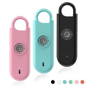 lot 4469 image: Fauxomor 140dB Personal Safety Alarm for Women, 3 Pack Safe Alarm Protection Keychain with Strobe Light & Low Battery Notice, Security Siren Self Defense for Seniors College Girls, PinkBlueBlack