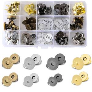 lot 4498 image: IMNTHO 40 Sets 14mm18mm Magnetic Snaps for Purses and Totes,Magnetic Fastener Replacement Kit,Magnetic Snap Buttons for Purses and Totes Clothing Bag DIY Craft No Tool (4color)
