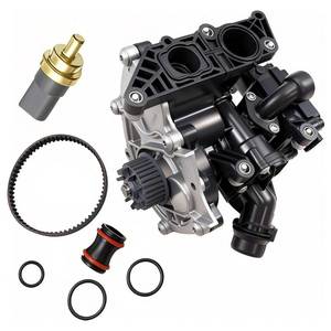 lot 5038 image: Kirogi 06L121111H Water Pump Thermostat Assembly with water temperature sensor fit for Beetle 2.0L 2018-2019, Passat B7 2.0L 2018-2020, A1 A3 Q3 Q7 2015-2020 Direct Replacement OE 06L121111J