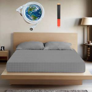 lot 5039 image: Grounding Sheets, 20% Pure Silver Fiber  80% Organic Cotton, Grounded Sheet Earth Connected Bedding Fitted Earth Sheets with Grounding Cord