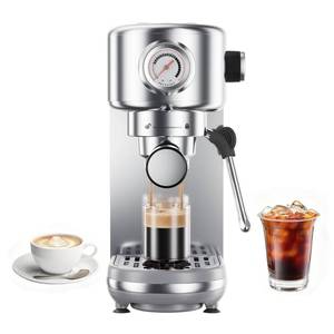 lot 5053 image: atatix Espresso Machine, 20 Bar Compact Espresso Coffee Machine with Milk Frother, Stainless Steel Coffee Maker with 44oz Removable Water Tank & Fast Heat System for Cappuccino, Latte