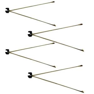 lot 5077 image: AMZFLAG 4 Pack of Flag Spreaders for Indoor Flag Pole, Gold Large Indoor Flagpole Spreader 50 cm19.5 inch Metal for Flag Display