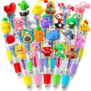 lot 6023 image: SZCECHRE 40Pcs Mini Multicolor Pens in One 4-in-1 Cute Pens Bulk for Kids, Ballpoint Pen for Birthdays and Childrens Parties, Fun Gifts Assorted Ink Kawaii Pen