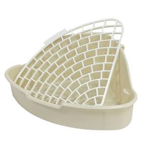 lot 6026 image: Small Animal Corner Litter Box, Cage Potty Trainer for Hamster, Rabbit, Guinea Pig, Ferret, Gerbil, Chinchilla (1)
