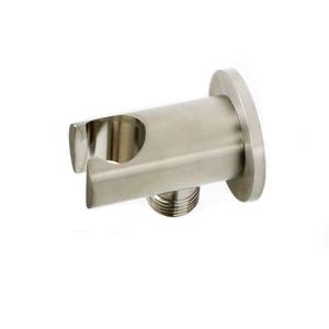 lot 6027 image: Shower Wand Holder Wall Mount,Hand Held Shower Holder with Hose Connector for Shower System Faucet Set,Handheld Shower Handle Sprayer Holder Attachment,Shower Hose Adapter, Brushed Nickel