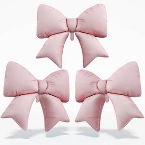 lot 6092 image: 38 Inch Pink Bow Foil Balloons, Large Pink Mylar Bowknot Balloons Coquette Party Decorations for Girls Women Birthday Baby Shower Bridal Shower Engagement Wedding Bachelorette Anniversary Decorations