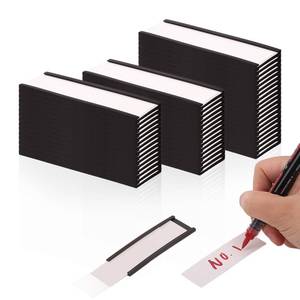 lot 6093 image: ROLTAGAZ Magnetic Labels,1x3 Inch C-Shape Magnetic Tool Box Labels,50pack Magnetic Label,Magnetic Label Holder for Filing Cabinets,Shelves,and Storage Lockers