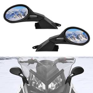 lot 6357 image: SAUTVS Adjustable Folding Rearview Side Mirrors for Polaris Snowmobile, Pro-Ride Hood Mounted Mirrors Rear View Side Mirror Kit for Polaris Snowmobile Accessories (2PCS, Replace #2877803)