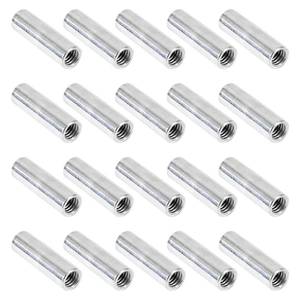 lot 6361 image: NIDAYE 20 Packs 38-16 Round Rod Coupling Nuts, UNC Threaded Round Connector Nuts��Length 40mm