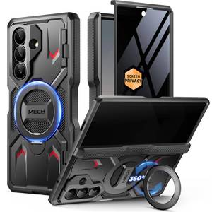 lot 6399 image: TONGATE 360° Spin Magnetic Stand for Z Fold 7 Case with Privacy Screen Protector, Compatible with Magsafe Anti Spy 360° Ring HolderFull-Body Shockproof Case for Samsung Galaxy Z Fold 7, TiBlack