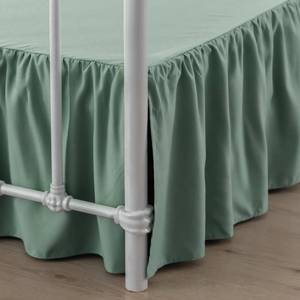 lot 6400 image: xuan dian Bed Skirt Queen Size Ruffled Bed Skirt with Split Corners, 14 Inch Drop Dust Ruffle Bed Skirt with Platform, Sage Green, 14 Queen
