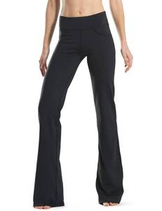 lot 6452 image: Safort 28 30 32 34 Inseam Regular Tall Bootcut Yoga Pants, 4 Pockets, UPF50, Black, S