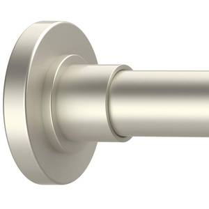 lot 6483 image: GXOACKJ Brushed Nickel Shower Curtain Rods - 31-80 Inch Spring Tension Shower Rods for Bathroom, Adjustable, No Drilling, No Rust, Stainless Steel