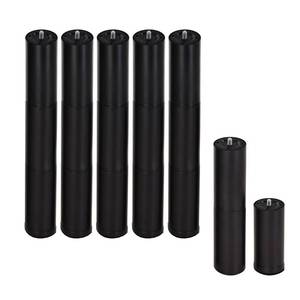 lot 9300 image: Fromann M8 Threadin 14inch Adjustable Bed Legs, Bed Support Legs Replacement Parts, Adjustable Bed Frame Legs, 3 Sections,6pcs