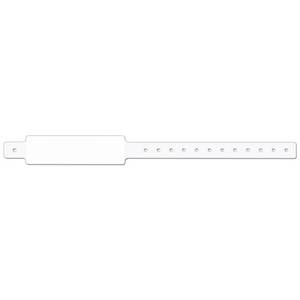 lot 9302 image: PDC Healthcare WBCA23T-1 Thermal Confident Adult Direct Wristbands, Permanent Snap Closure, 11.5 Length x 1.125 Width, 3 x 1 Information Area, 1.5 Core Size, 6.5 Outer Diameter, White (Case of 500)