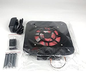 lot 11232 image: Mac mini Radiator Cooling Fan Wind Speed Enhancement Modified Double Deck Acrylic Chassis,Mini Radiator Overclock Base with 12cm Silent Fan