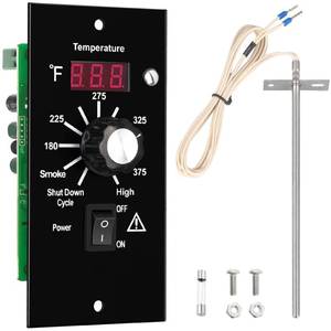lot 11247 image: Control Panel Replacement for Traeger BAC236 Controller Digital Elite Thermostat BAC365 Wood Pellet Smoker with 7 RTD Temperature Probe Sensor BAC194 Grill Accessories
