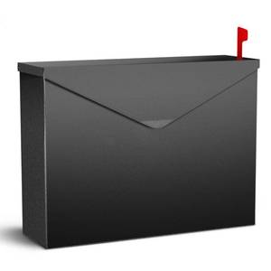 lot 11277 image: Large Capacity Wall Mount Mailbox with Outgoing Mail Flag, 14.2��x10.4��x4.3�� Steel Mail Box for Outside, Rust-Proof Galvanized Steel Post Box, Quiet Stay-Open Lid Smooth Operation Mailboxes