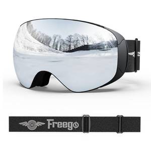 lot 12067 image: Silkycasters Ski Goggles PRO, Interchangeable Lens 100% UV400 Protection, Unisex Snow Goggles for Men & Women