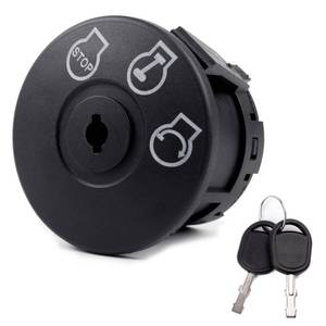 lot 12090 image: Ignition Switch with Keys 3 Position Replacement for Cub Cadet, Troy-Bilt, MTD, Craftsman, Husqvarna, Delta, JD Riding Lawn Mower 925-04228, 725-04228