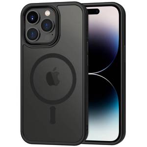 lot 12103 image: CACOE Magnetic Case for iPhone 14 Pro 6.1 inch-Compatible with MagSafe & Magnetic Car Phone Mount,TPU Thin Phone Cases Cover Protective Shockproof Anti-Fingerprint(Matte Black)