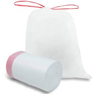 lot 12118 image: O2frepak 13 Gallon Drawstring Tall Kitchen Trash Bags,Clean Fresh Scent and Heavy Duty Garbage Bags(100 Count,60x70cm)