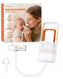 lot 12126 image: Omnilove Baby Nasal Aspirator Manual Nose Sucker for Newborn & Infant, Manual Pump Silicone Snot Cleaner, Baby Registry Must Haves Newborn Essentials