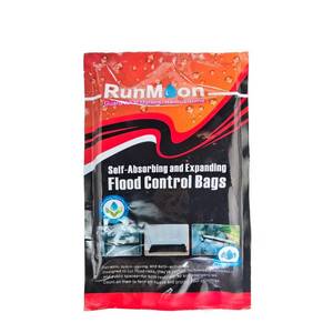 lot 12174 image: RunMoon Self-Absorbing Flood Barriers 8��x5�� Dry Size, Individual Airtight Packs, Reinforced Handles �� Reliable for HomeGarageDoorway Protection (2-Pack - Individual Packaging)
