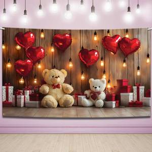 lot 12186 image: KatchOn, Valentines Day Backdrop - XtraLarge, 7x5 Feet  Valentines Backdrops for Photography  Valentine Day Banner, Valentines Day Decorations  Valentine Decor, Valentines Day Decorations