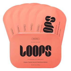 lot 12195 image: LOOPS WEEKLY RESET - Rejuvenating Hydrogel Eye Mask Kit - Hydrate, Nourish and Help Reduce Wrinkles for Refreshed Eyes - Reduces Signs of Puffiness For Resilient-Looking Skin - Under Eye Patches - 5pc
