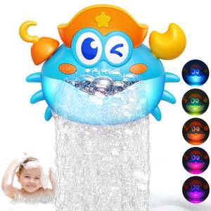 lot 12233 image: Bath Toys,Light Up Baby Bath Toys Bath Bubble Machine with Colourful RGB Light Great Birthday for Toddler Boys and Girls Tub Toy for Kids Ages 1-3 4-8