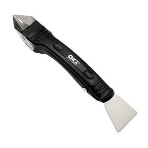 lot 12252 image: ORXPLUS Tools Silicone Remover Scraper Sealant, Caulk Caulking Removal Tool with Durable Stainless Scraper for Bathroom, Kitchen, Sink Joint and Frames Sealant Seals