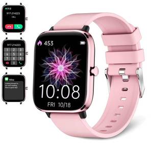 lot 12275 image: Smartwatch for Women - Call, Fitness Tracker, Heart Rate & Sleep Monitor, 1.69 Touch Screen, Waterproof - For Android & iPhone, Pink
