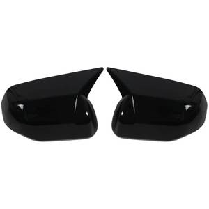 lot 13443 image: AUCERAMIC Stick-on Mirror Cover Caps Fit 2022-2024 for Toyota Tundra 2023-2024 for Sequoia 3.4L Door Side View Mirror Back Cover Cap Overlay (Glossy Black)