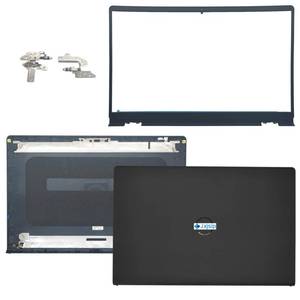 lot 13445 image: Jxjslp Replacement LCD Back Cover Top Case Lid Front Bezel Frame with Hinges for DELL Inspiron 15 3510 3511 3515 3520 3525 Series Laptop 0WPN8 00WPN8 9WC73 09WC73 AP3LE000901 Black