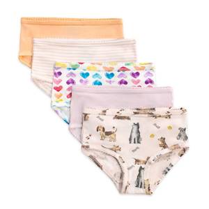 lot 14216 image: Burts Bees Baby Toddler Girls Underwear, Organic Cotton Panties, Tag-Free Comfort Briefs, Pack of 3