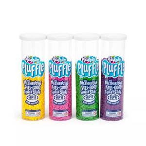 lot 14228 image: Educational Insights Pluffle� 4-Pack - Sensory Bin Foam Set, No Mess Alternative to Sand Toys & Slime for Toddlers at Home or in the Classroom, Fun Sensory Table Filler, Gift for Ages 3