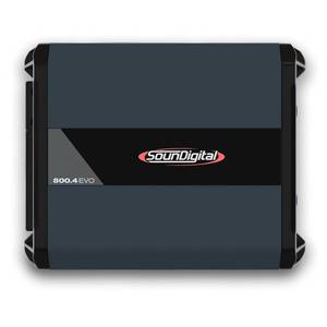 lot 14237 image: SounDigital - Car Full Range Amplifier 800 - 4 Channels 800 Watts RMS 4 Ohm - Compact Size - Professional Quality - 2025 Best Performance Award