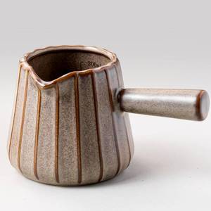 lot 14249 image: YHOJOY Espresso Cup, Ceramic Espresso Measuring Cup with Handle, Expresso Shots Cups with Spout, Espresso Accessories, 200ML6 OZ, Dark Agate Red
