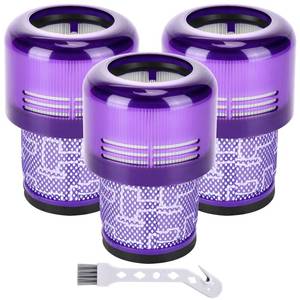 lot 14257 image: Artraise Vacuum Filter Replacement Parts Compatible with Dyson V15 V15s Detect, V11 Torque Drive V11 Animal V11 Complete V11 Extra Submarine Vacuums, Compare to Part 970013-02 (3 Pack Filters)