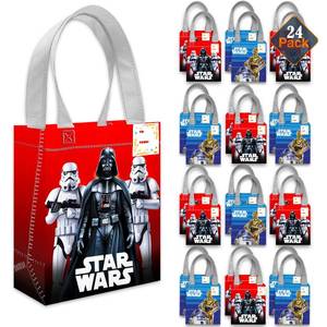 lot 14265 image: Star Wars Party Favor Bags Set �� 24 Pack 8 Goodie Bags for Kids Bulk Reusable Mini Totes  Star Wars Birthday Party Supplies