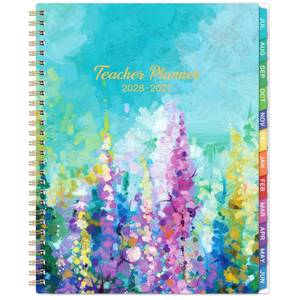 lot 14270 image: Teacher Planner 2026-2027 - Teacher Lesson Planner 2026-2027, July 2026 - June 2027, 8.3 x 11, Weekly & Monthly Lesson Plan Book for Teachers with Twin-Wire Binding for Teachers - Oil Painting