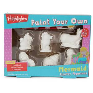 lot 14271 image: Highlights Paint Your Own Plaster Figurine & Activity Kits �� DIY Art Sets with Figurines, Paints, Brush & Bonus Activities �� Multiple Themes �� Ages 6