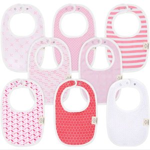 lot 14290 image: KeaBabies Organic Baby Bibs  Baby Drool Bibs for Boys & Girls (Blush)